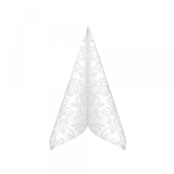 Airlaid Servietten Premium DEKOR R 40x40 cm weiß (800 Stk.)
